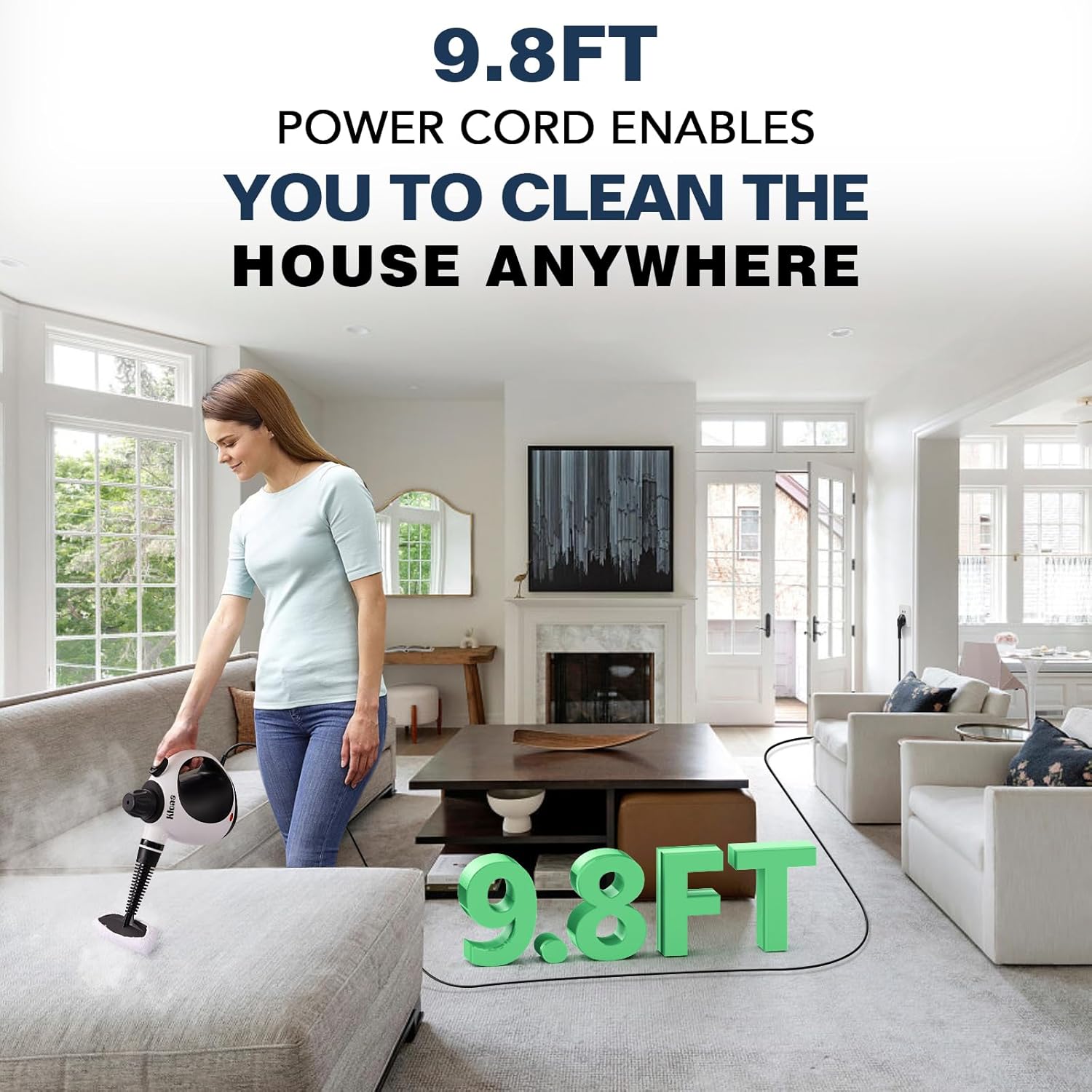 Thumbnail 3 de KLONA Steam Cleaner: Multi-Purpose Handheld Steamer with 10 Accessories