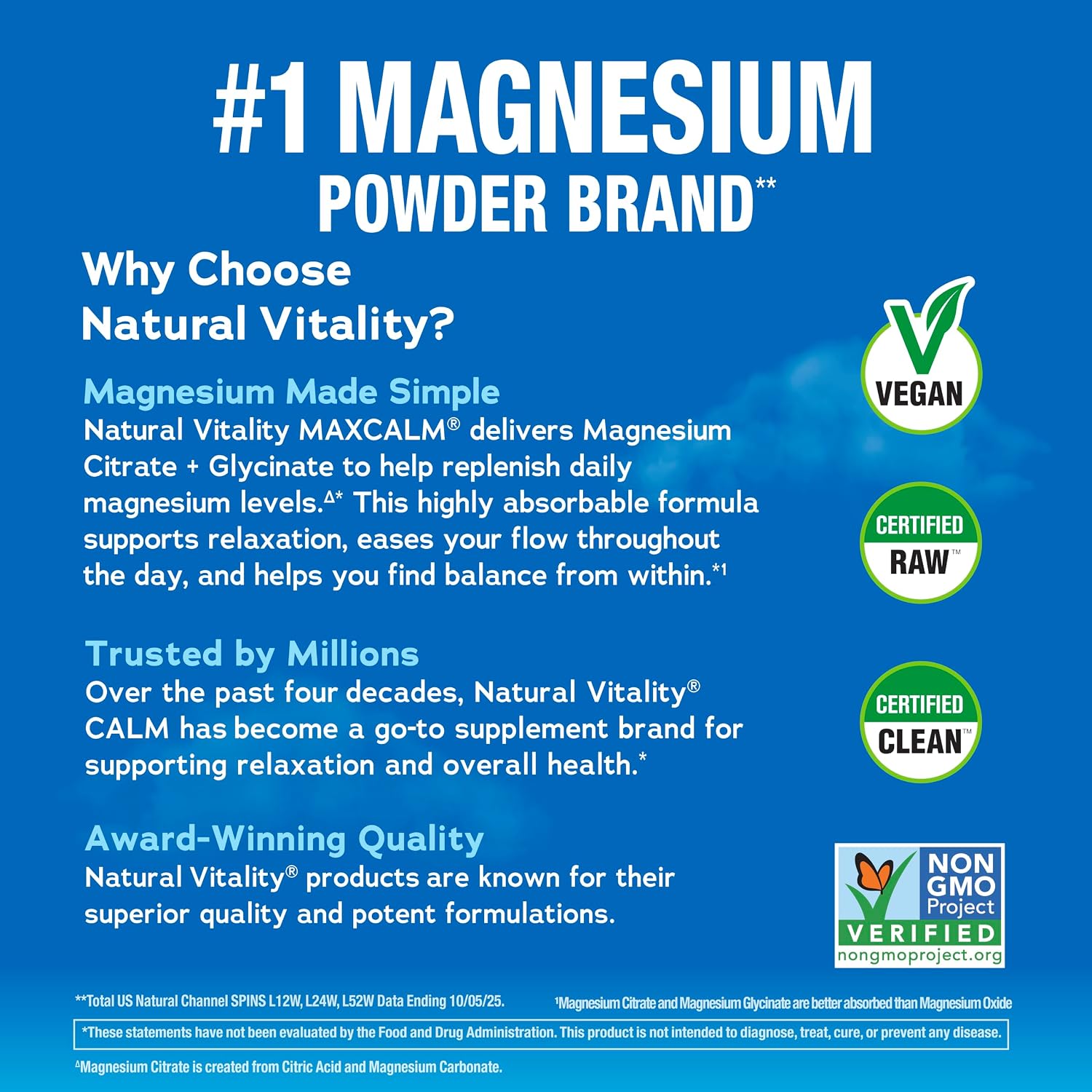 Thumbnail 3 de Natural Vitality Magnesium Powder 8 oz