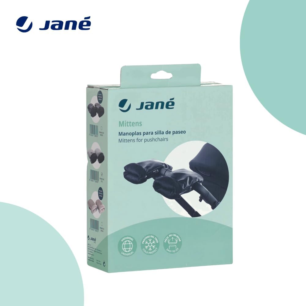 Detalle de Jané Moufles Poussette Hiver — Doublure polaire et fermeture zip, universelles