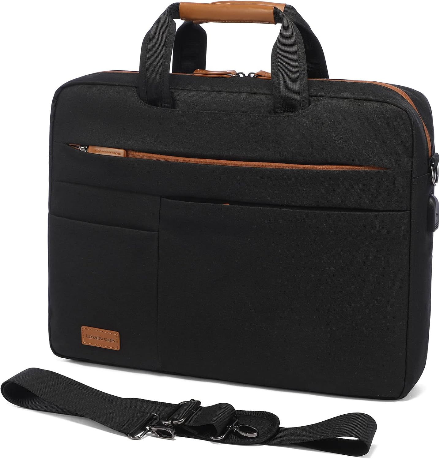 Detalle de LOVEVOOK Laptoptasche 17 Zoll: Wasserdichte Akten- und Reisetasche für Business und Alltag