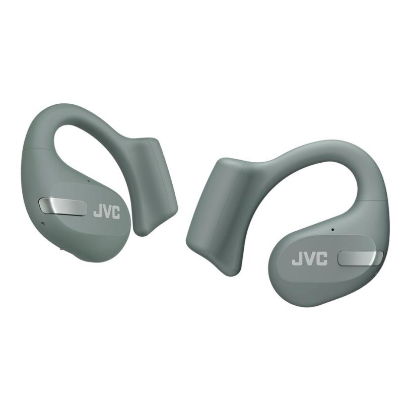 Detalle de Auriculares JVC HA-NP50T: libertad sin perder sonido y llamadas con protección IPX5 (color verde)