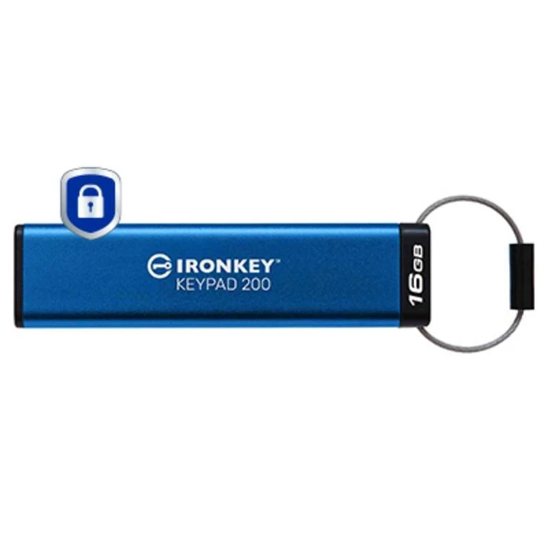 Detalle de Kingston IronKey Keypad 200 16GB: USB cifrada FIPS 140-3 Nivel 3 con teclado integrado