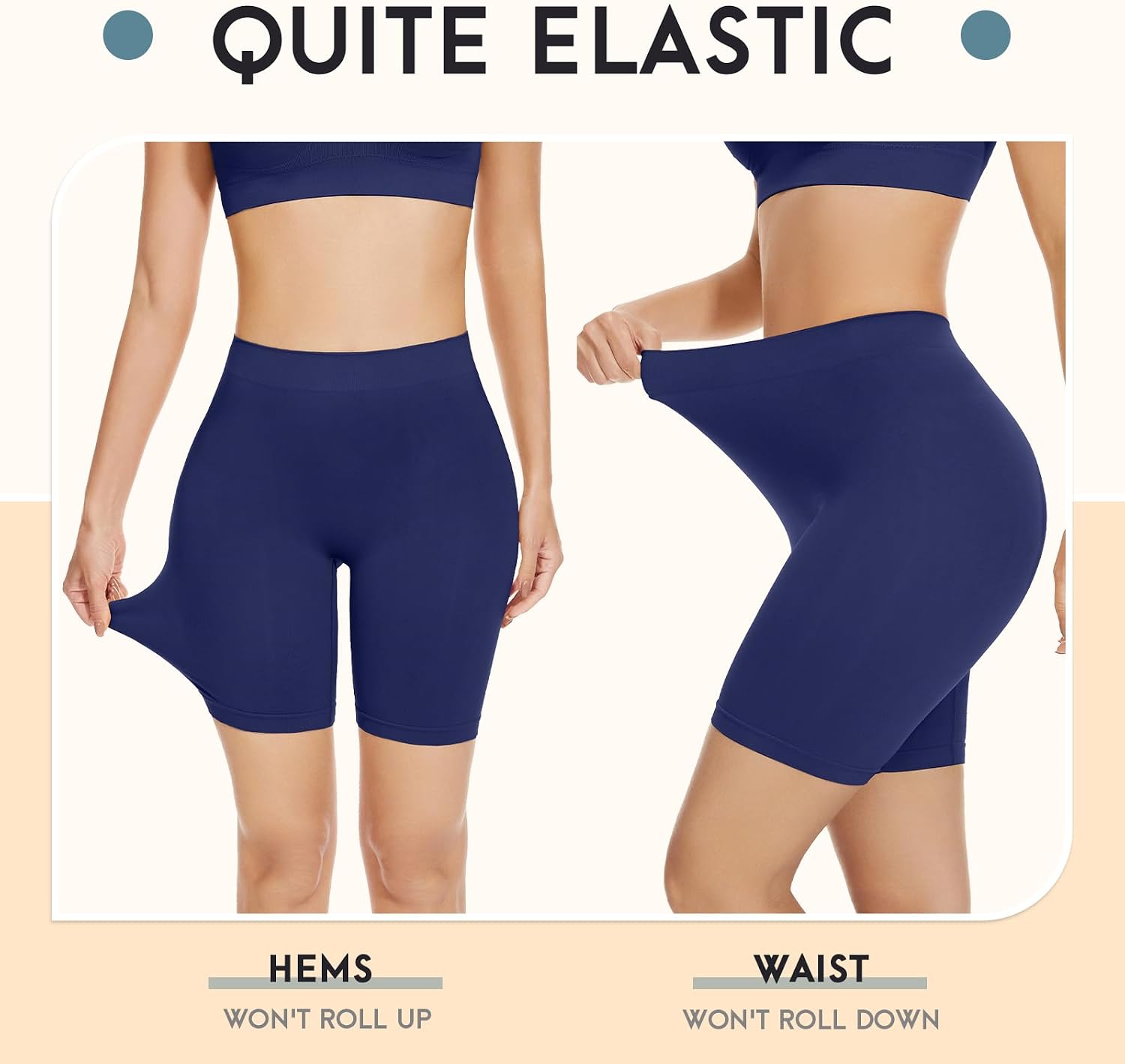 Detalle de SIHOHAN Women Anti Chafing Shorts (Seamless, Tagless) for Under Dresses and Skirts