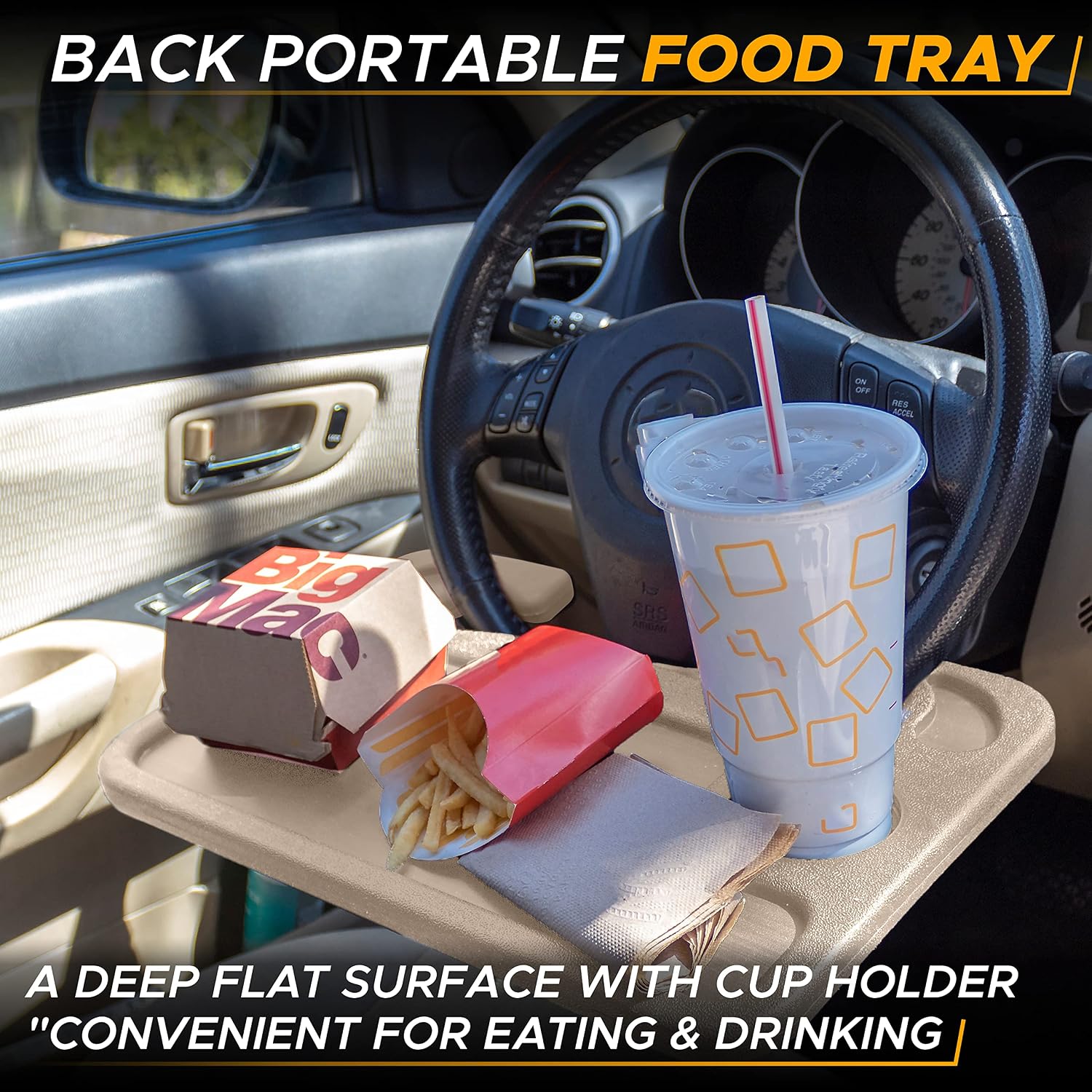 Detalle de EcoNour Steering Wheel Tray in ABS