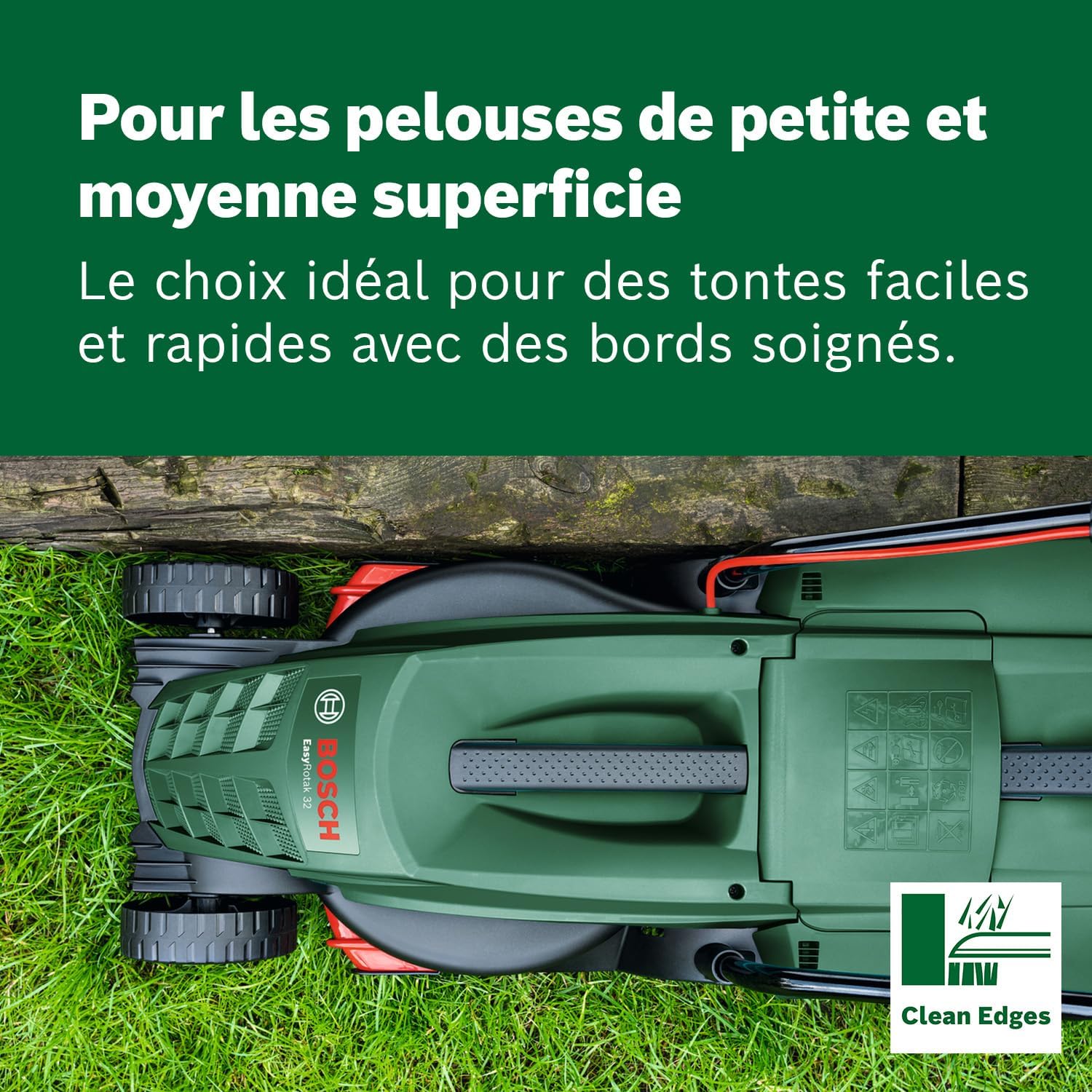Thumbnail 3 de Bosch EasyRotak 32-235 – Tondeuse à Gazon Filaire 32 cm pour Petits Jardins
