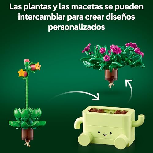 Thumbnail 3 de LEGO Botanicals Plantas Bailarinas (11506): set con 2 plantas y macetas pastel para decorar interiores