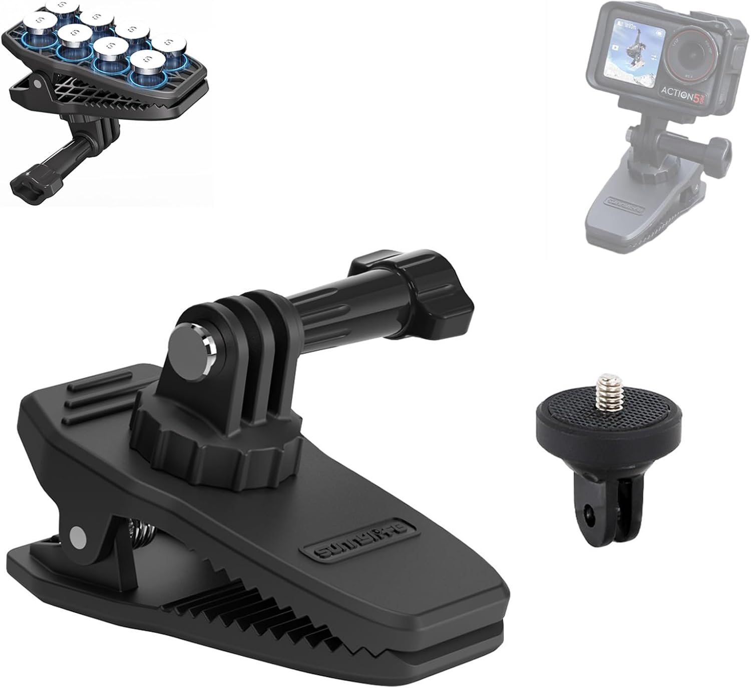 Detalle de LHPHEIX Magnetic Backpack Clip Mount 360°