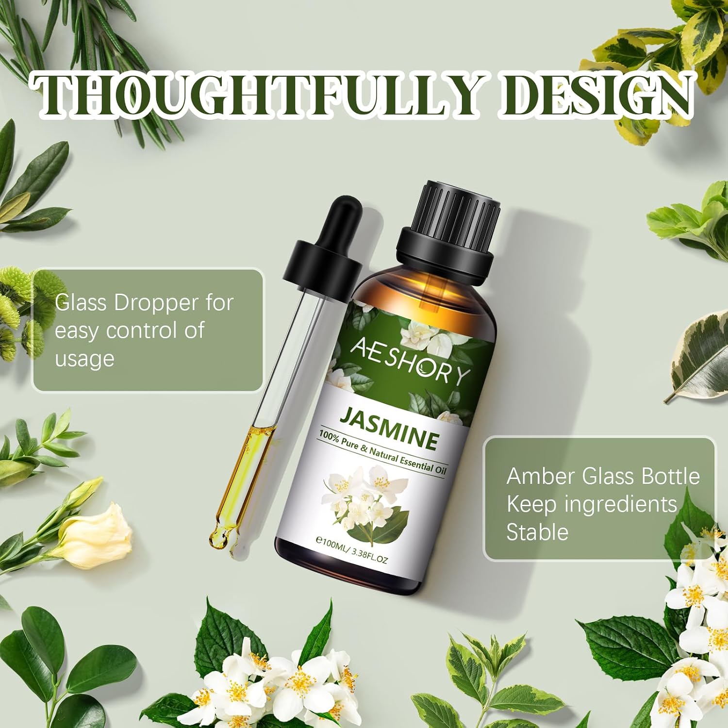 Detalle de Jasmine essential oil 100ml for diffusers