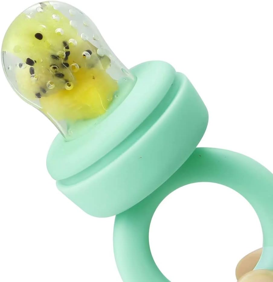 Detalle 1 de PandaEar siliconen fruitvoeder voor baby’s, 3 stuks met zakjes in 3 maten
