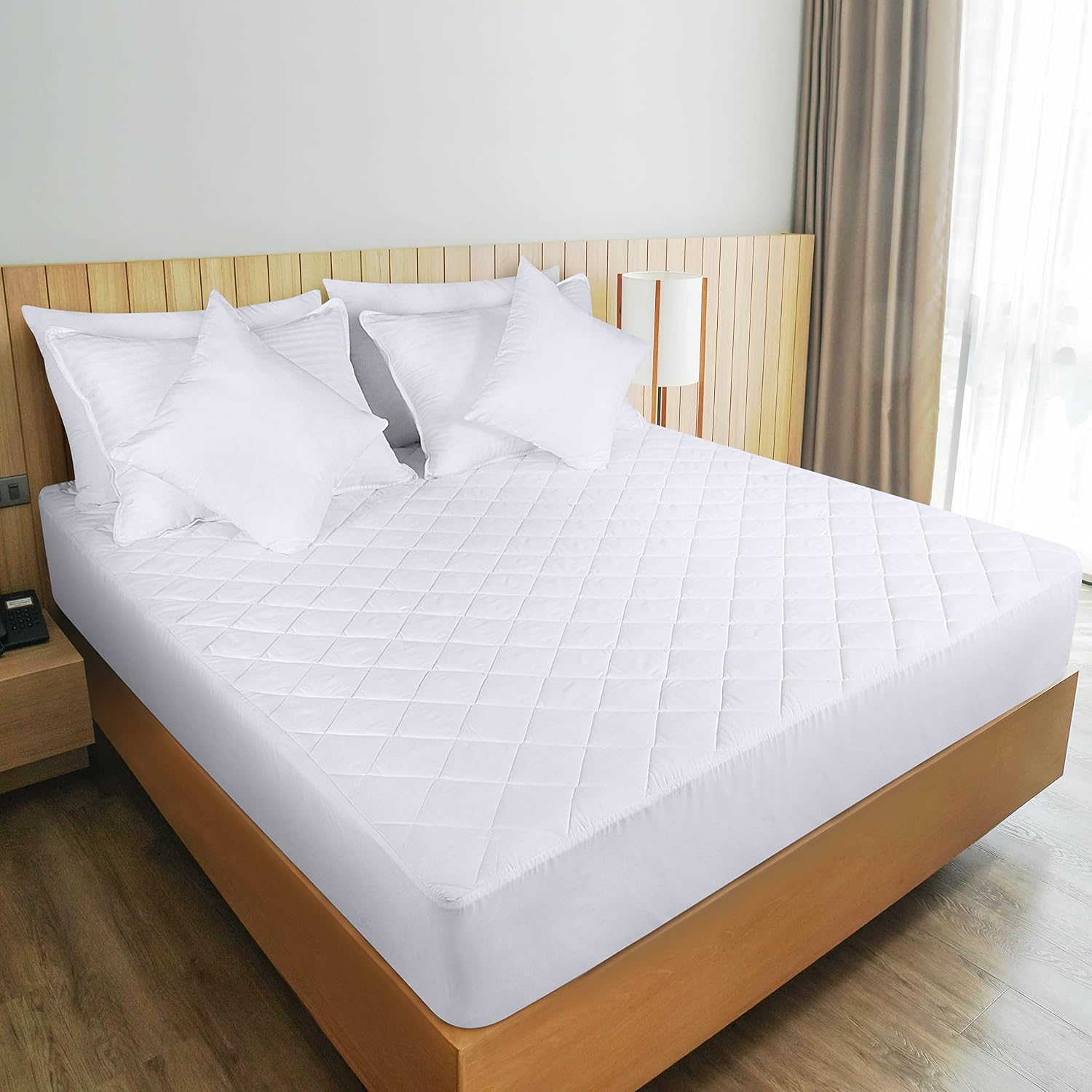 Thumbnail 6 de Utopia Bedding UB0045 Twin Mattress Pad, Quilted, 16-Inch Deep Pocket