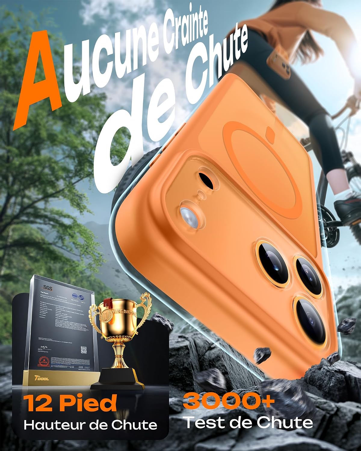 Thumbnail 5 de Coque magnétique TOCOL pour iPhone 17 Pro Max, 6,9 pouces