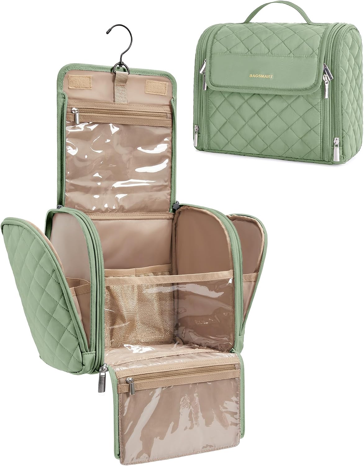 Thumbnail 2 de BAGSMART Makeup Bag Large Hanging Organizer