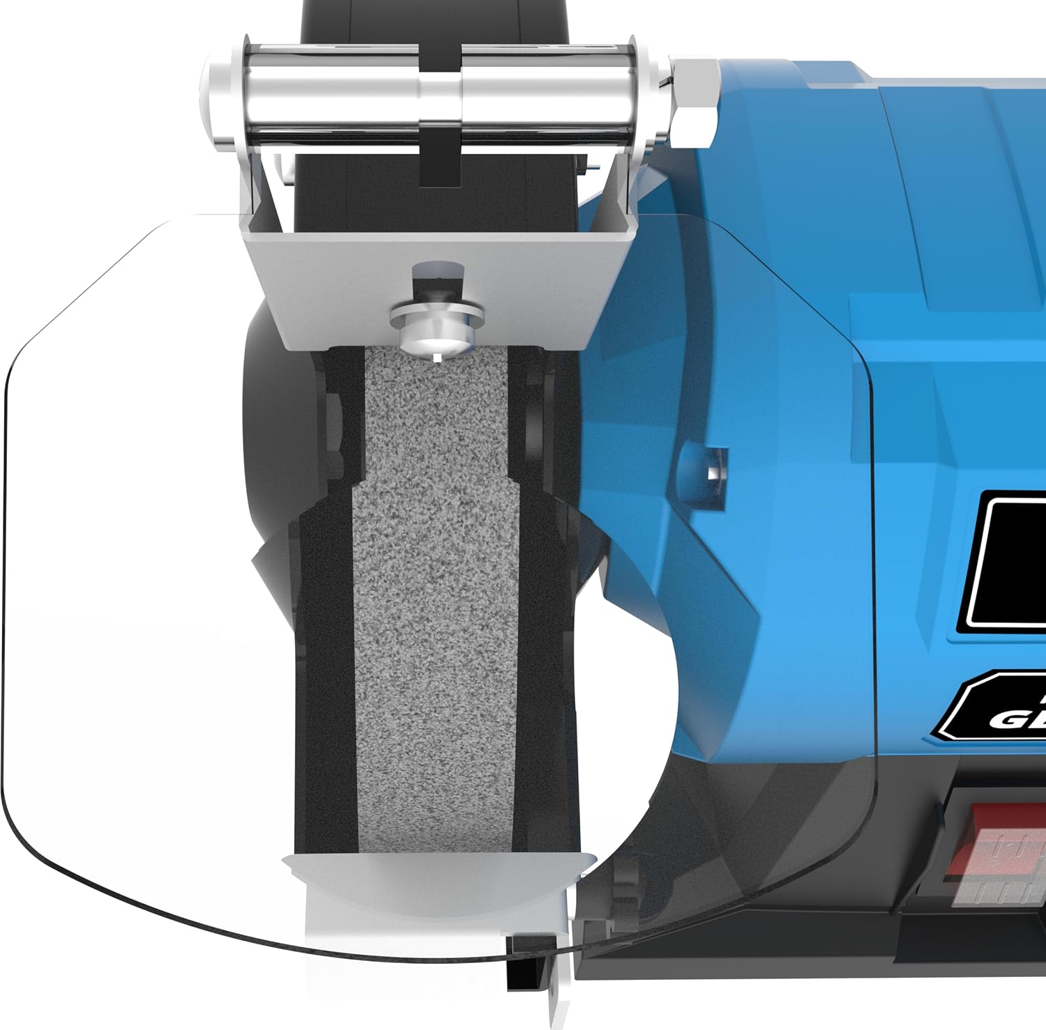 Detalle de Güde GKS 150-25 combinatieschuurmachine, 250 W en 2.980 toeren/min