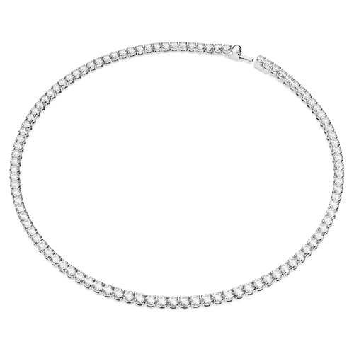 Thumbnail 1 de Swarovski Collar Matrix Tennis, Talla redonda, Blanco, Baño de rodio