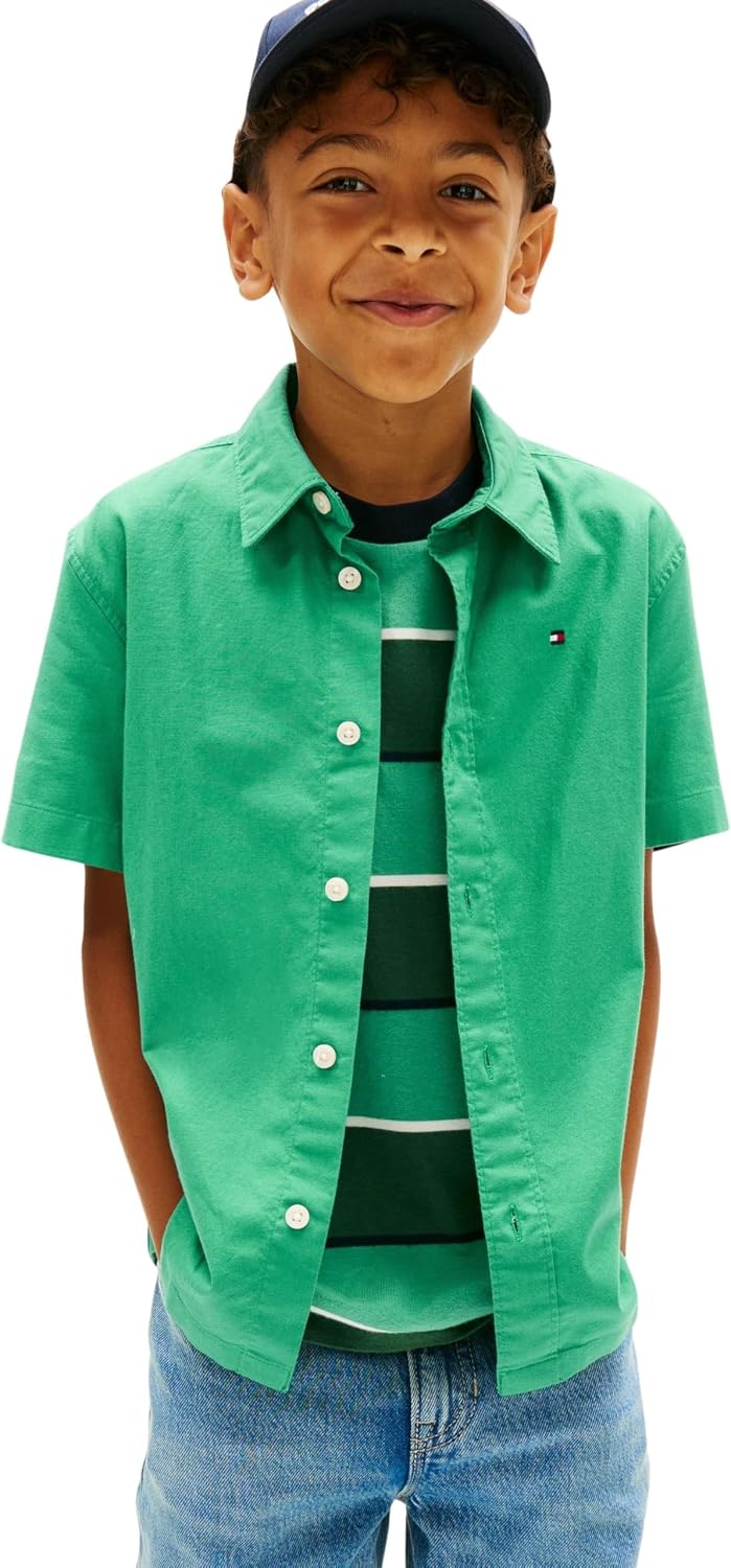Thumbnail 5 de Tommy Hilfiger Stretch Oxford Shirt SS Kb0kb09554 camicia bambino/ragazzo