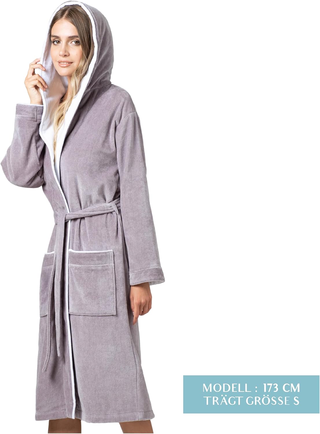 Detalle de Twinzen Bademantel Damen 360 g/m²