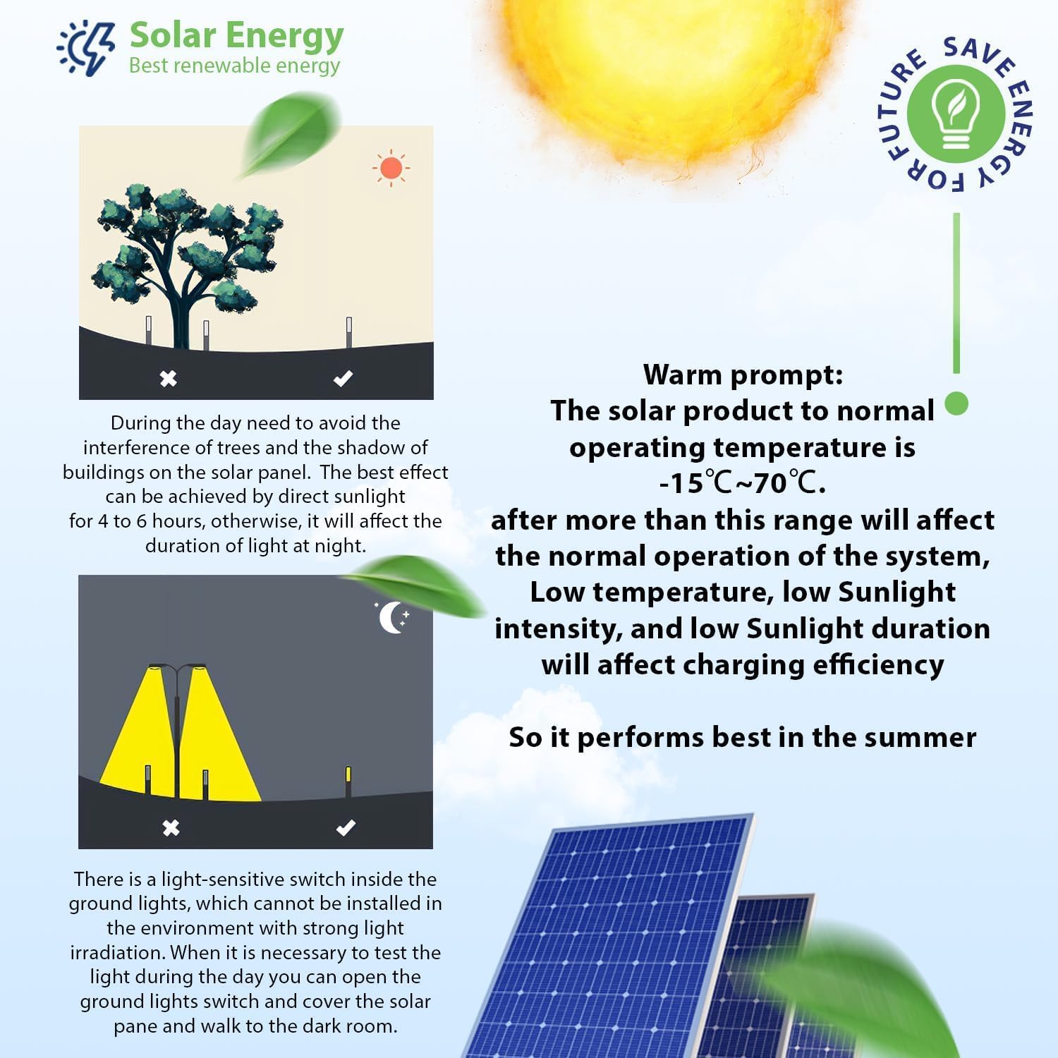 Thumbnail 6 de ZFITEI 12 Pack Solar Ground Lights 600mAh