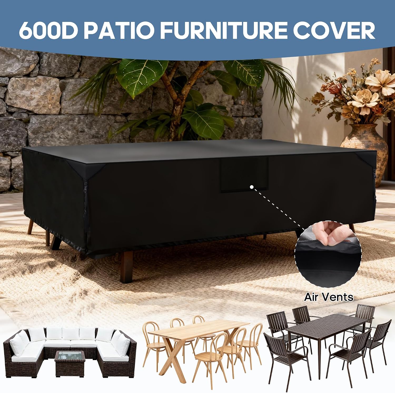 Thumbnail 5 de DUMOS Outdoor Furniture Cover 600D