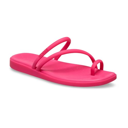 Detalle de Crocs Women's Miami Toe Loop Sandals in Dragon Fruit (UK 9)