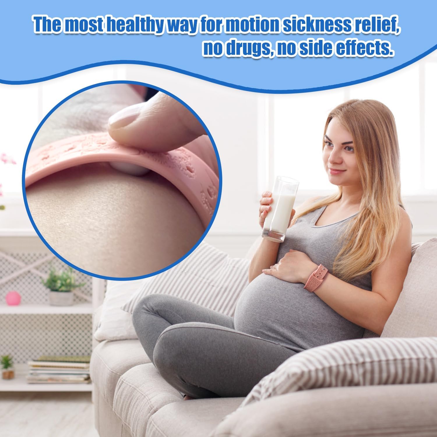 Thumbnail 2 de Motion Sickness Bracelets Wristband Sea Sickness for Adults, Kids & Pregnant Women — 3 Pairs