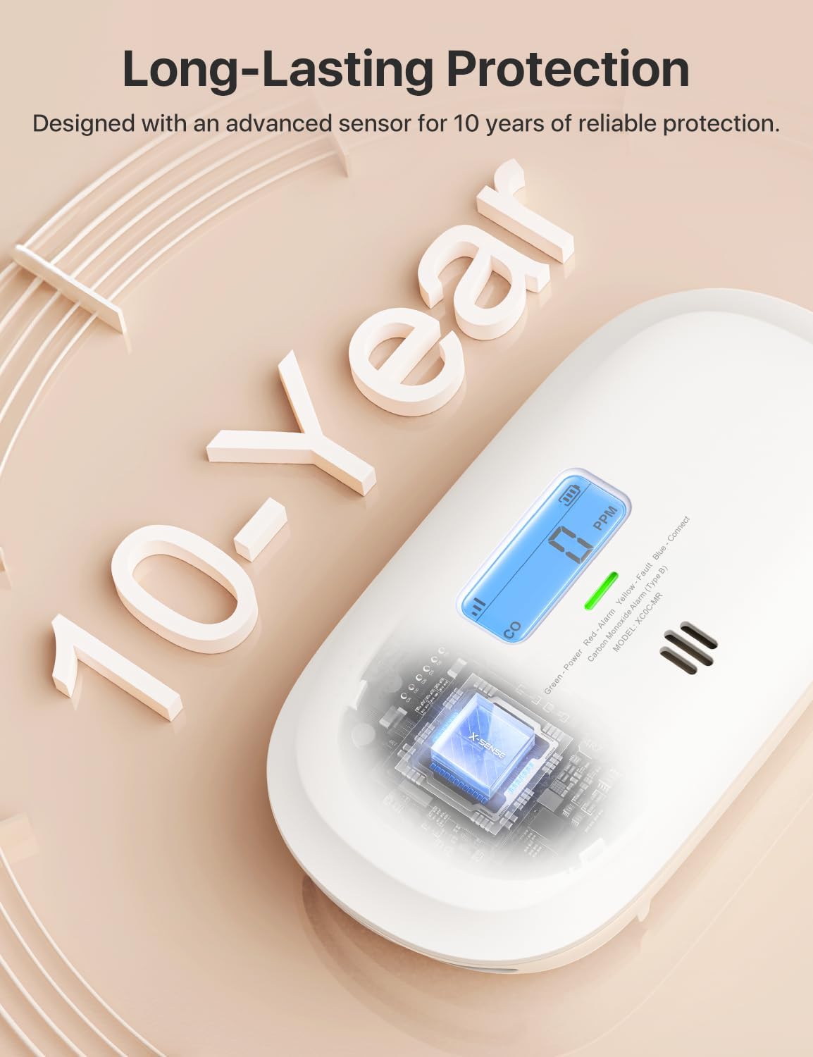 Thumbnail 6 de X-Sense XC0C-MR11 Carbon Monoxide Detector with SBS50 Base Station (app-enabled, digital display)