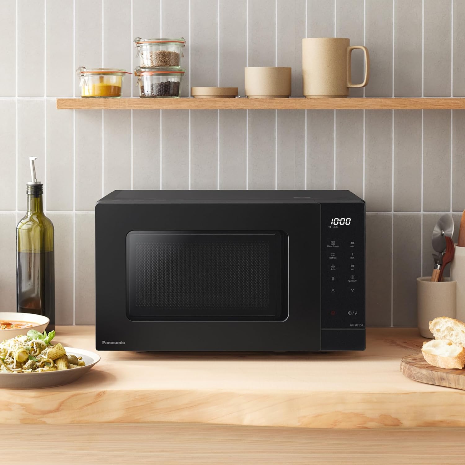 Thumbnail 6 de Panasonic NN-ST22QBBPQ 20L Solo Microwave Oven — compact, practical cooking for everyday use
