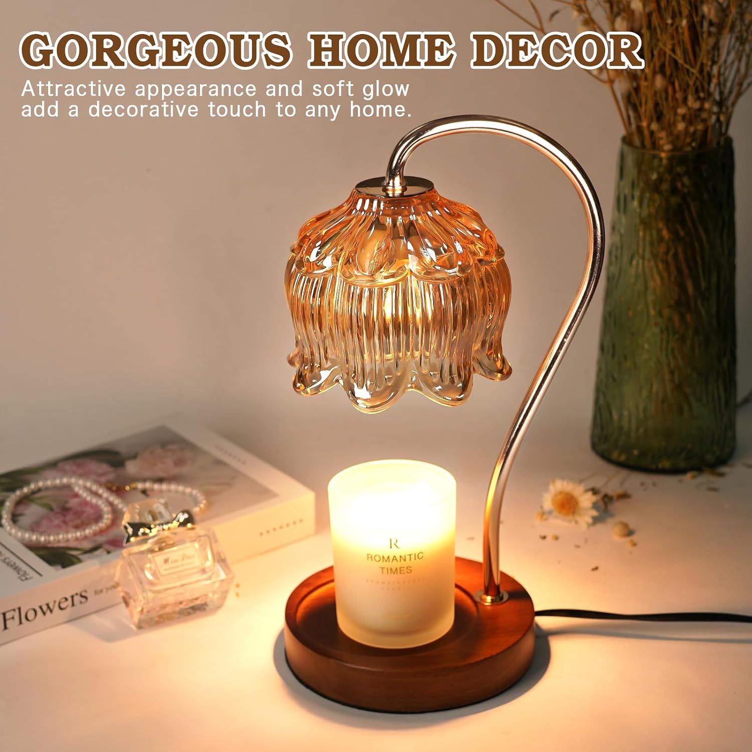 Detalle 2 de Funistree Flower Candle Warmer 8-hour 🕯