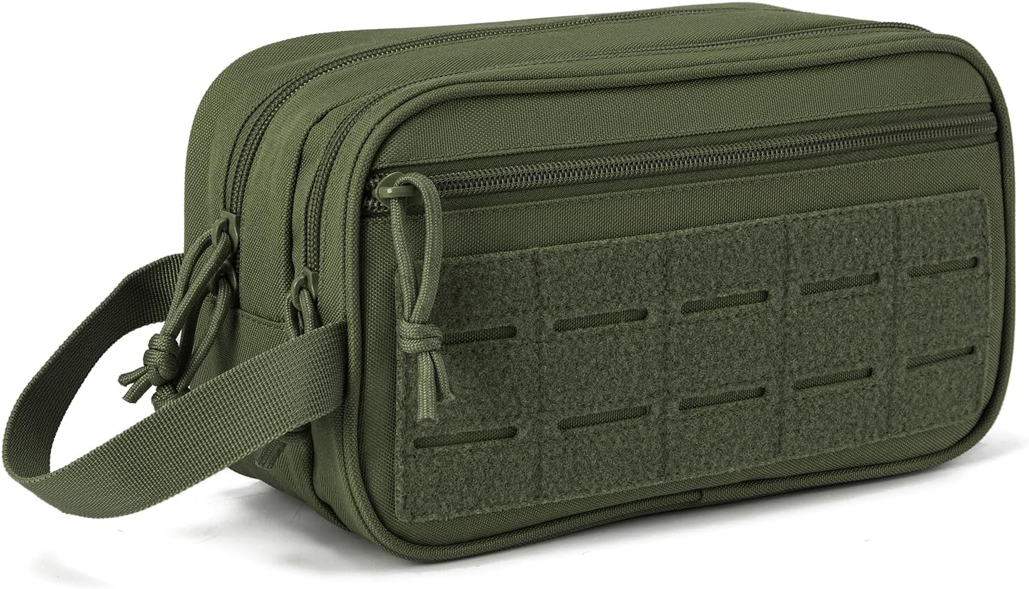 Thumbnail 6 de QT&QY Sac de toilette tactique pour homme (26 x 11 x 15 cm) avec poches MOLLE