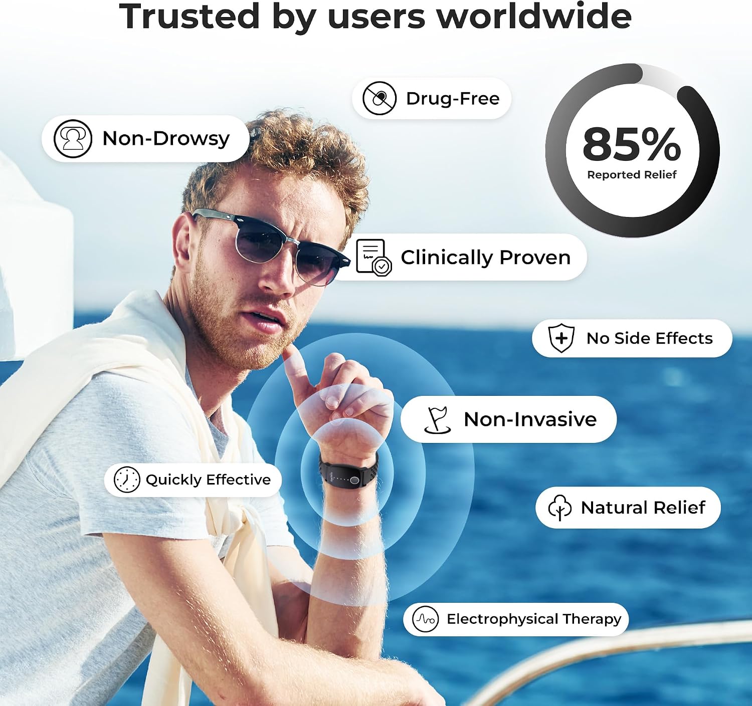 Thumbnail 4 de EmeTerm Explore Active FDA-Cleared Anti-Nausea Wristband