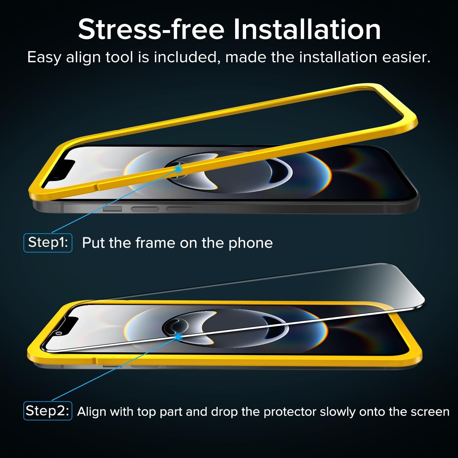 Thumbnail 3 de ivoler Verre trempé pour iPhone 17e / 16e / 14 / 13 Pro (6,1 pouces) – 2 films + kit d’installation