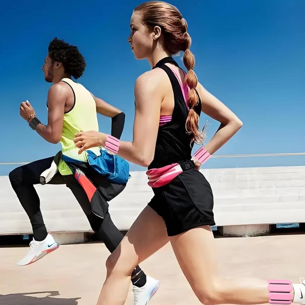 Thumbnail 4 de ibforcty 2PCS Adjustable Wrist Weights & Ankle Weights Set for Exercise, Walking, Jogging, Yoga & Pilates