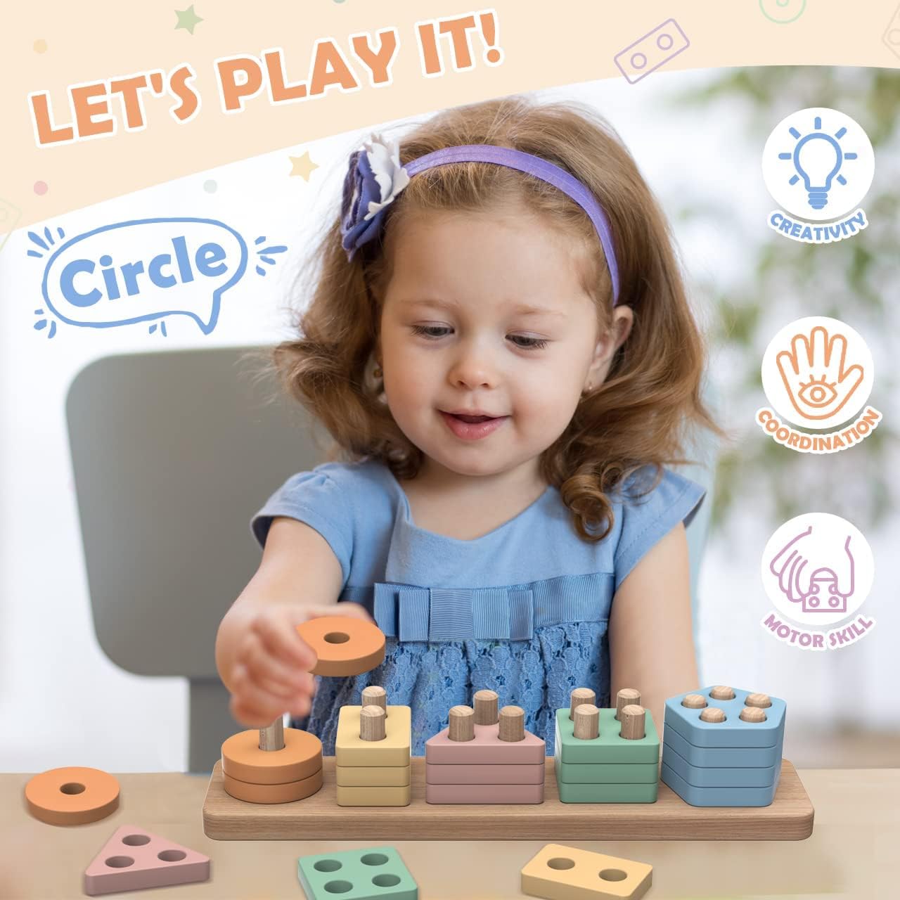 Thumbnail 1 de Joozmui Montessori Holzspielzeug für Kleinkinder ⧫🧩📦🎲
