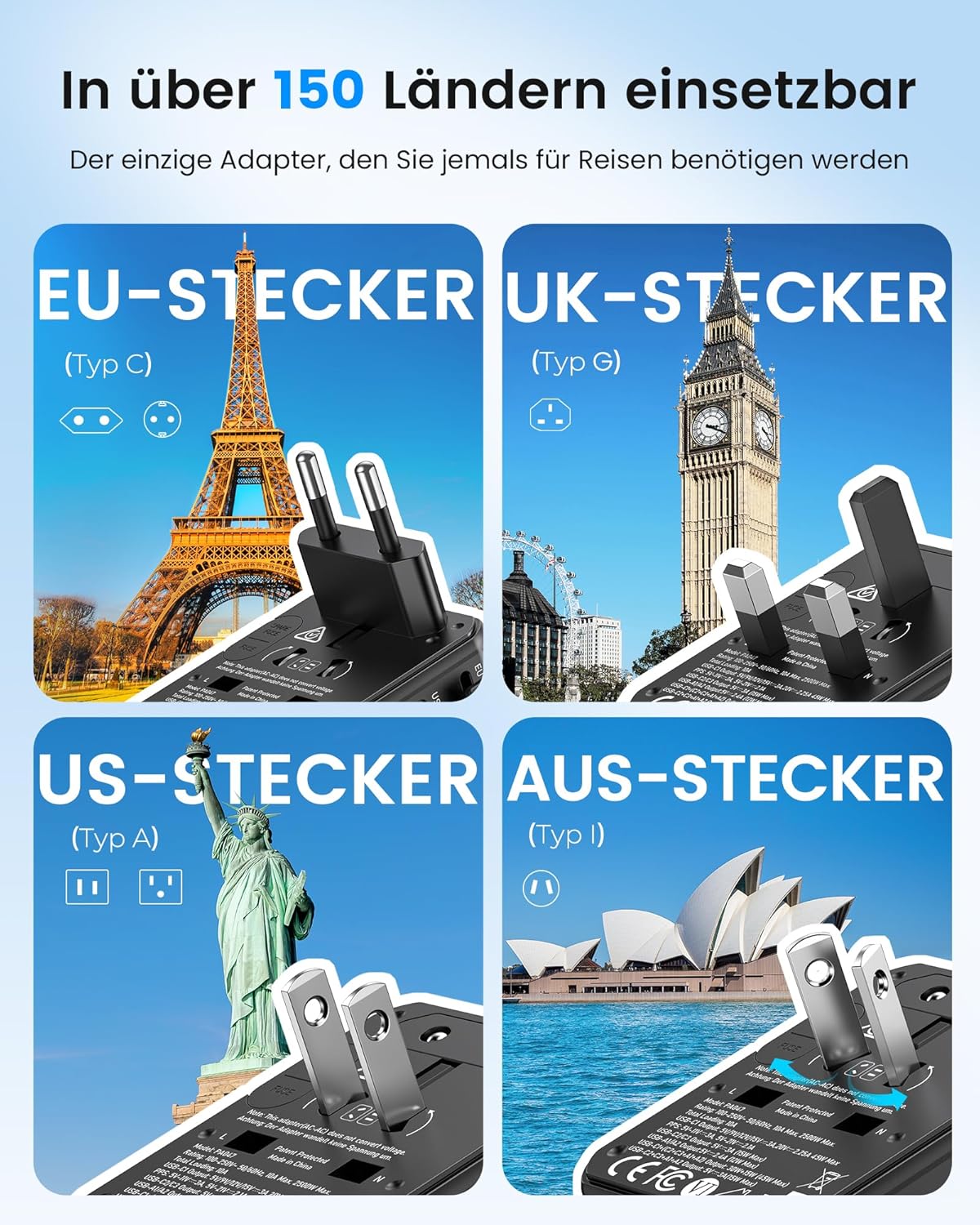Thumbnail 1 de LENCENT Reiseadapter PD 45 W 163 g