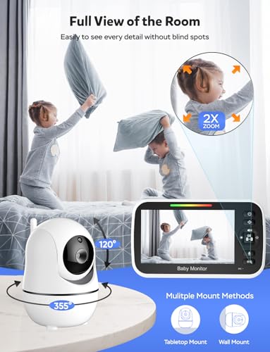 Thumbnail 2 de GoodBaby 5" Baby Monitor with Camera and Audio No WiFi
