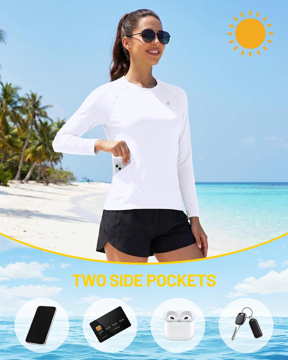 Thumbnail 3 de Runhit Women's Sun Shirt UPF 50+
