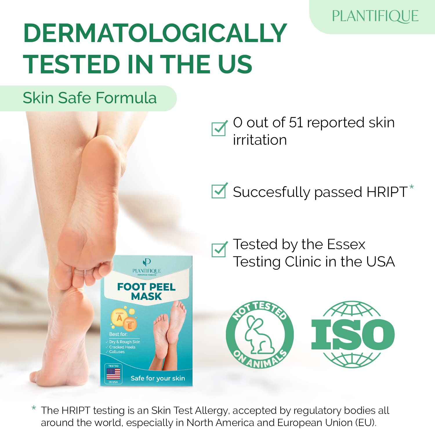 Thumbnail 3 de PLANTIFIQUE Foot Peeling Mask – Dermatologist-Tested Vitamin Peel for Baby-Soft Feet (Jasmine, 2-Pack)