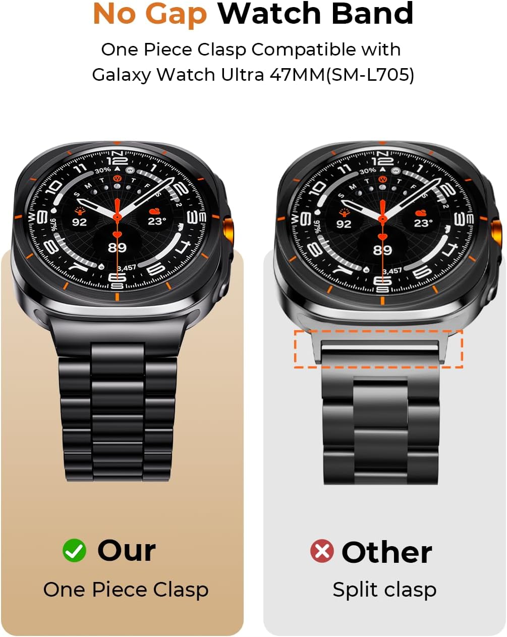 Detalle de Sunda ree Galaxy Watch Ultra strap 47mm