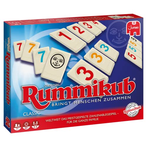 Detalle de Jumbo Original Rummikub Classic – Der Familien-Gesellschaftsspiel-Klassiker (JUM17571) Multi