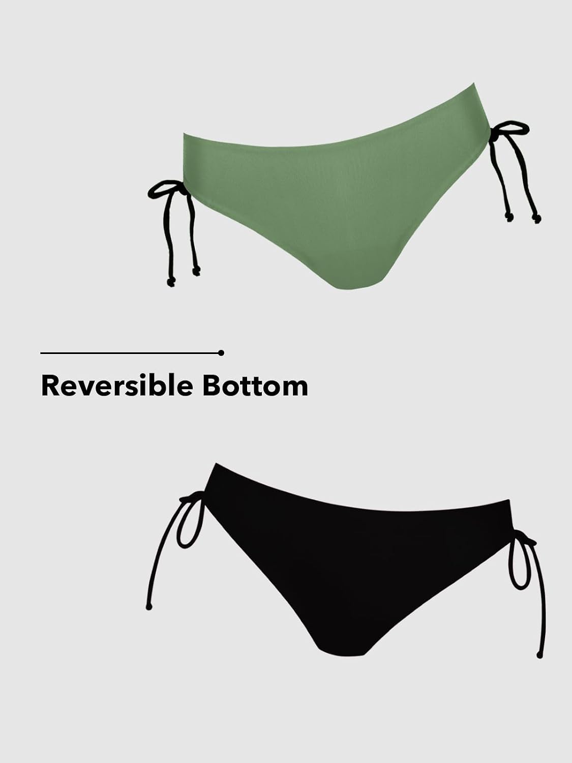 Detalle 2 de CUPSHE costume a righe reversibile due pezzi