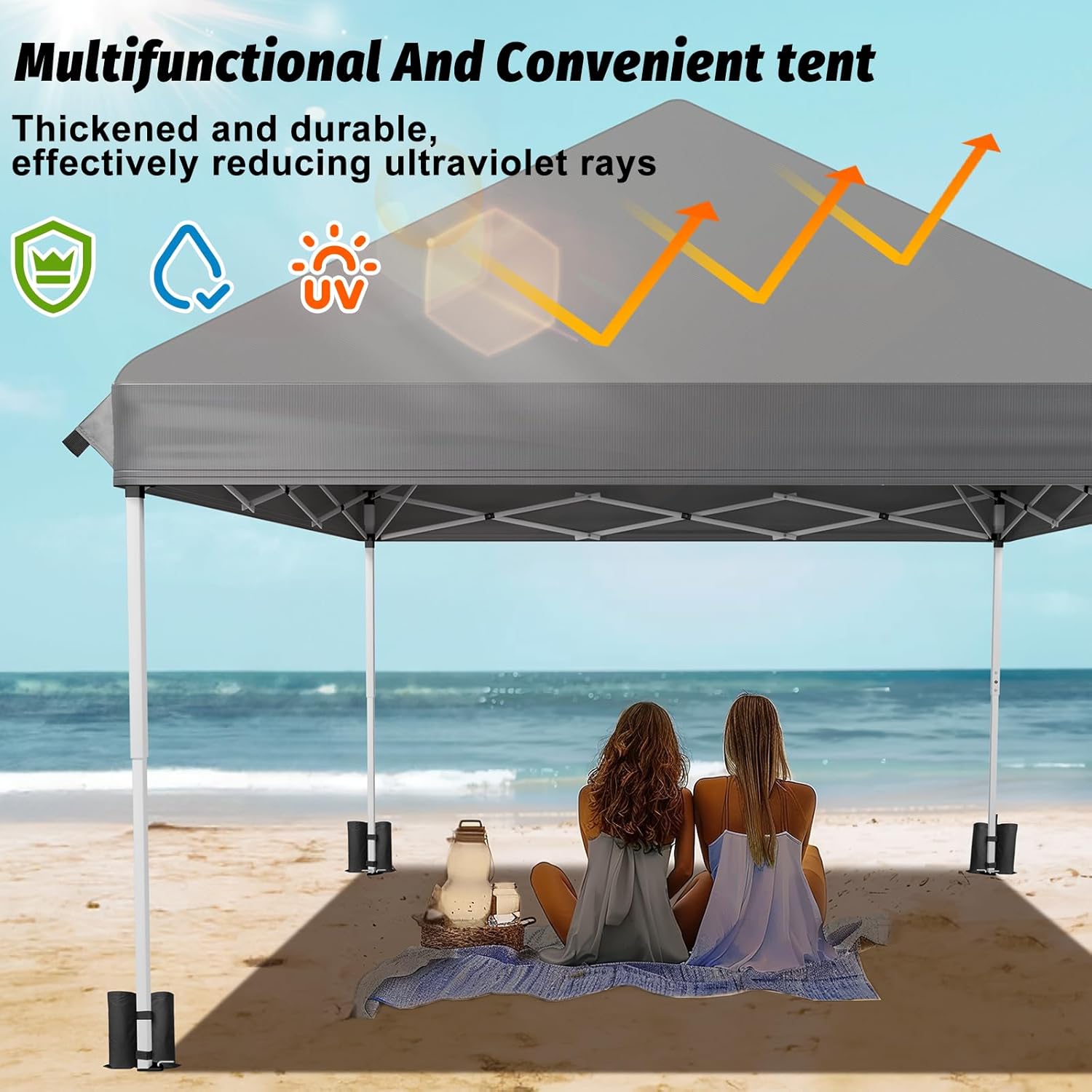 Thumbnail 1 de Gazebo with Sides 3m x 3m: Upgraded 420D Heavy Duty Event Shelter