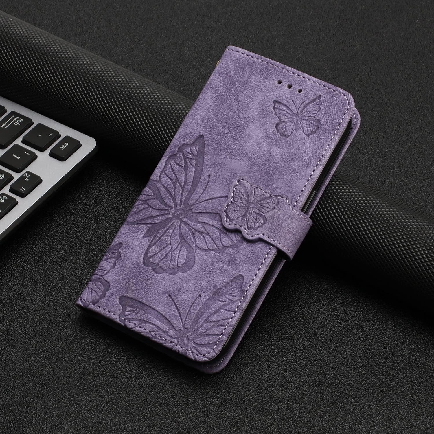 Detalle de CXTcase Handyhülle für Xiaomi Redmi Note 14 Pro 5G / Pro+ 5G – Flip Case aus PU Leder, Lila