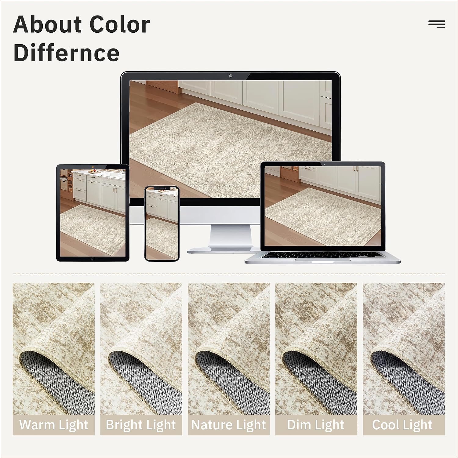Thumbnail 6 de Soalmost 9 x 12 ft Area Rug low‑pile, washable 🏡