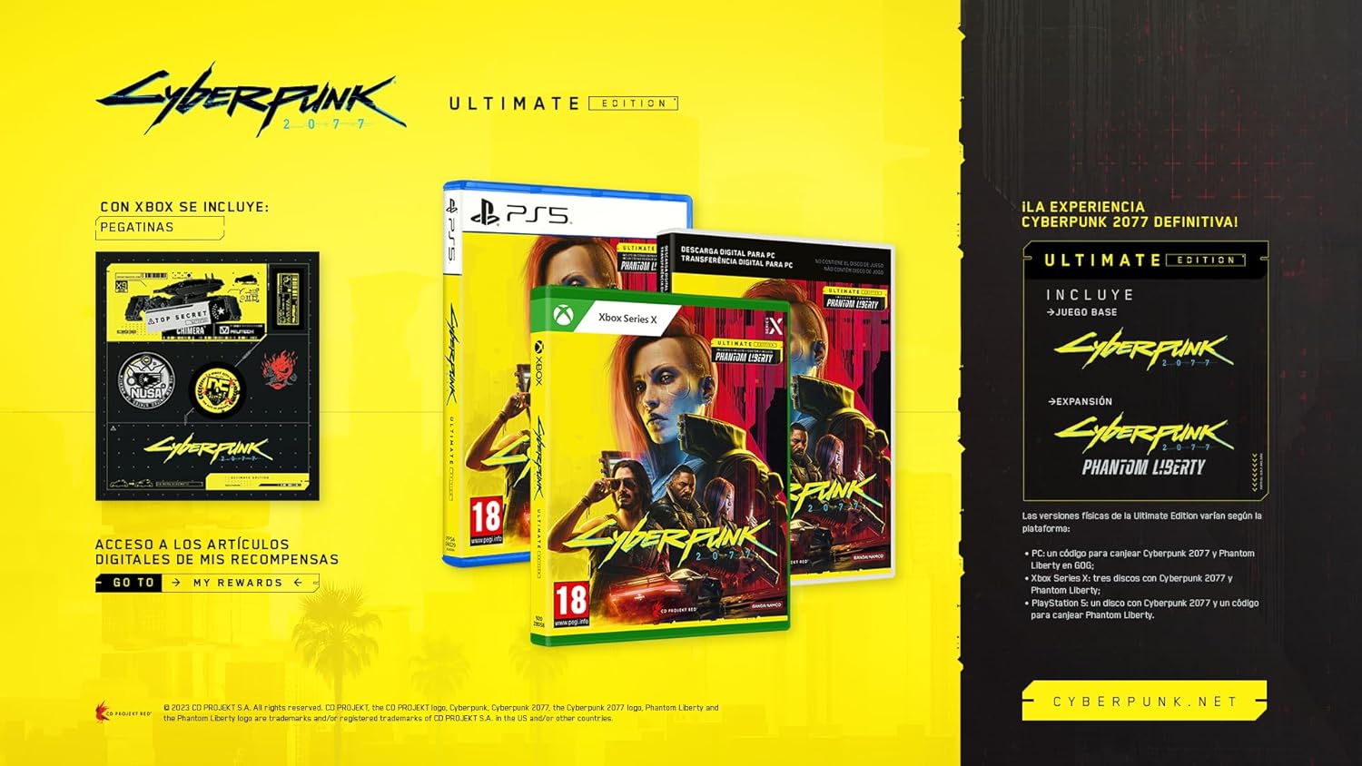 Detalle 1 de Cyberpunk 2077 Ultimate Edition videojuego 1 unidad