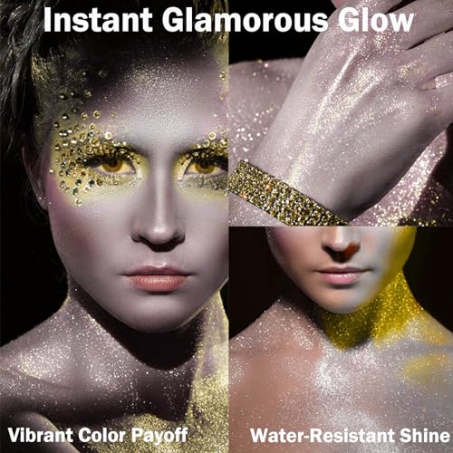 Thumbnail 1 de Mikloven Gold Glitter Shimmer Spray 100ml — Waterproof & Sweat-Resistant