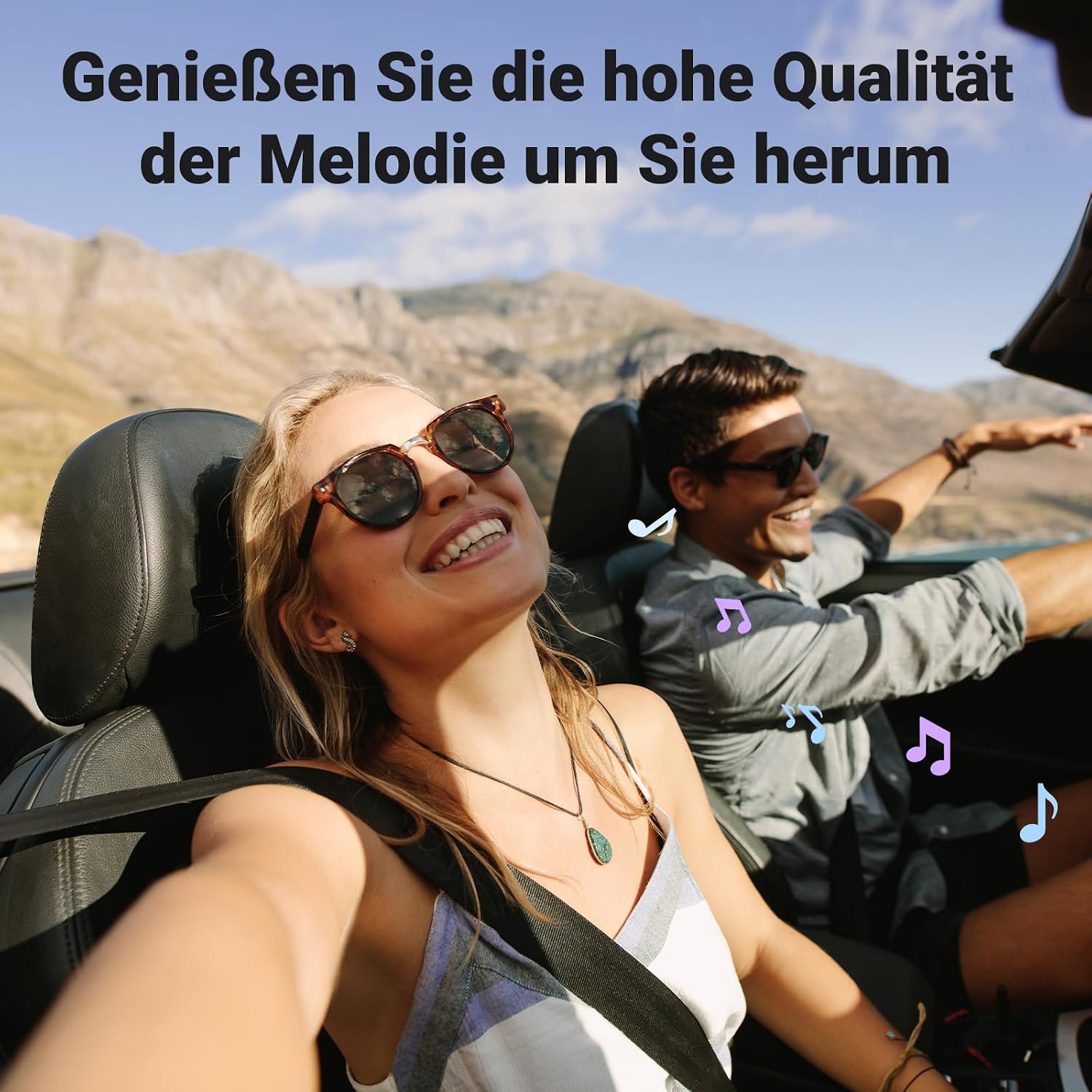 Detalle 2 de UGREEN Bluetooth Aux Adapter Auto 6.0 (Klinke) mit Mikrofon – Empfänger für Freisprechen und Wireless Musik