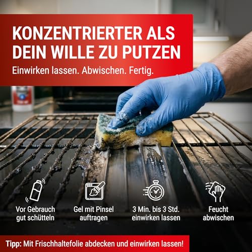 Thumbnail 6 de Maxxi Clean 1 x 750 ml Gel Paste mit Pinsel – extrastarker Fettlöser für Backofen, Grill und Ceranfeld