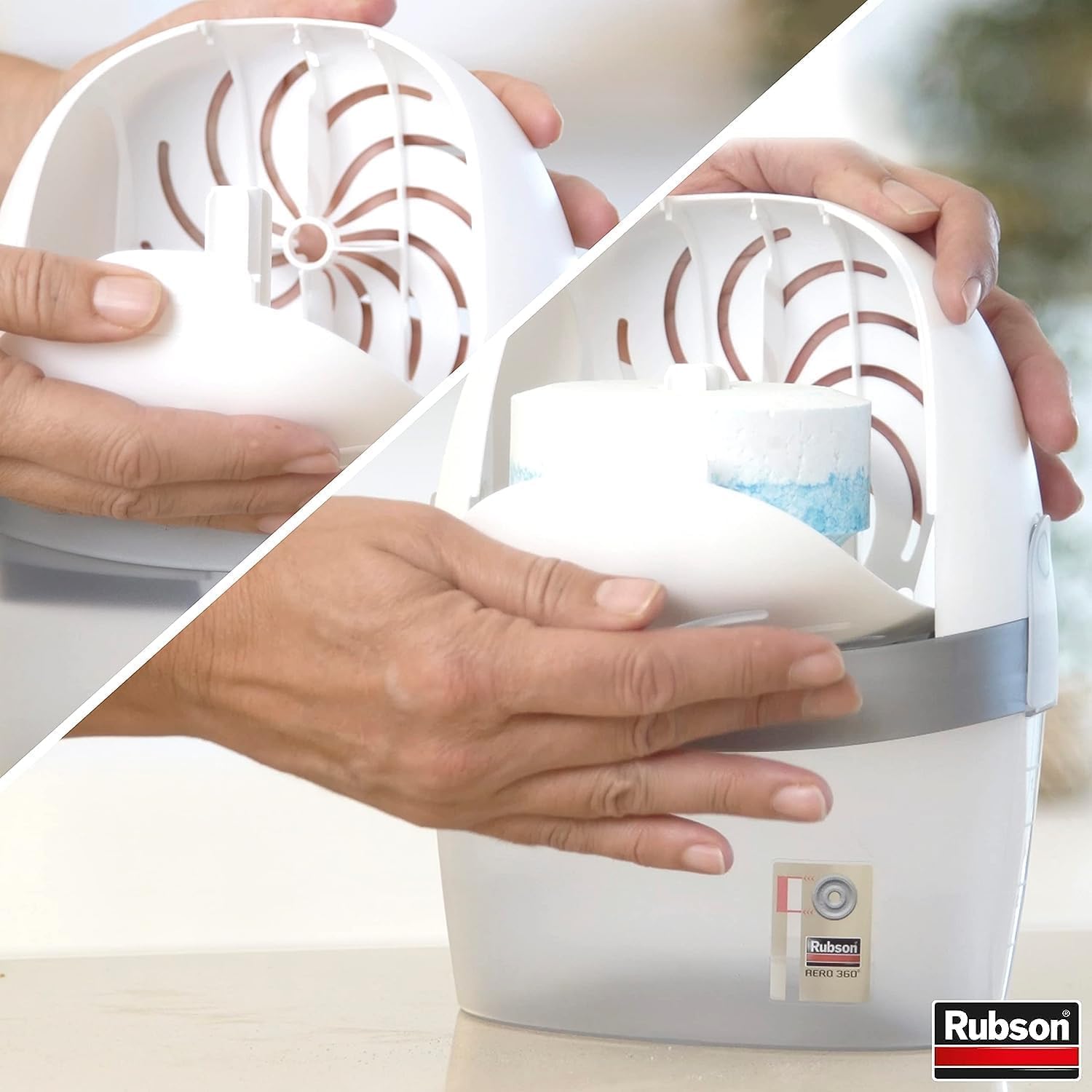 Thumbnail 3 de Rubson AERO 360° Pure Tab – Recharge absorbeur d’humidité anti-odeur (6 x 450 g)