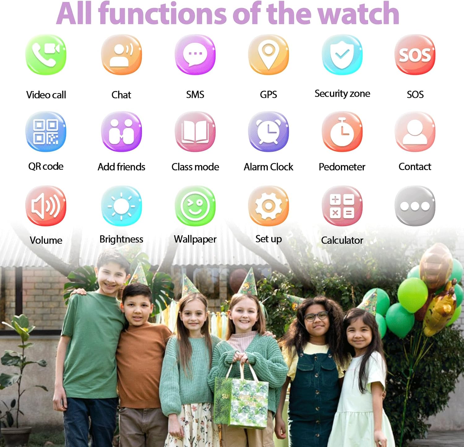 Thumbnail 5 de Alutoria Smartwatch Bambini 4G GPS – Orologio per Ragazzi e Ragazze 4–12 Anni, Videochiamata HD, SOS e Contapassi