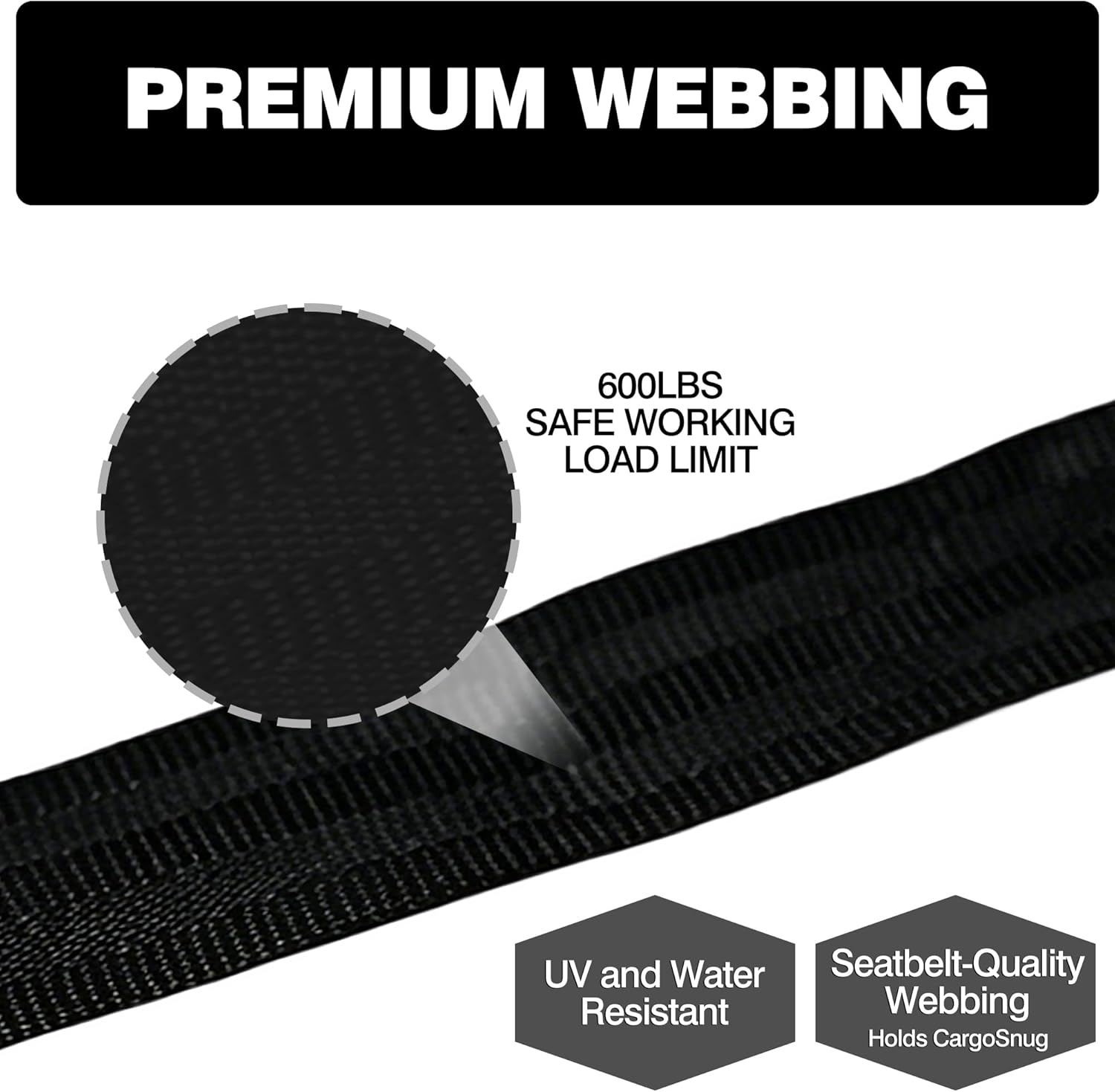 Thumbnail 5 de Retractable Ratchet Straps 1in x 13ft (4-Pack) — Heavy-Duty Auto Slow Retraction Tie-Downs for Truck, Trailer, Motorcycle & More