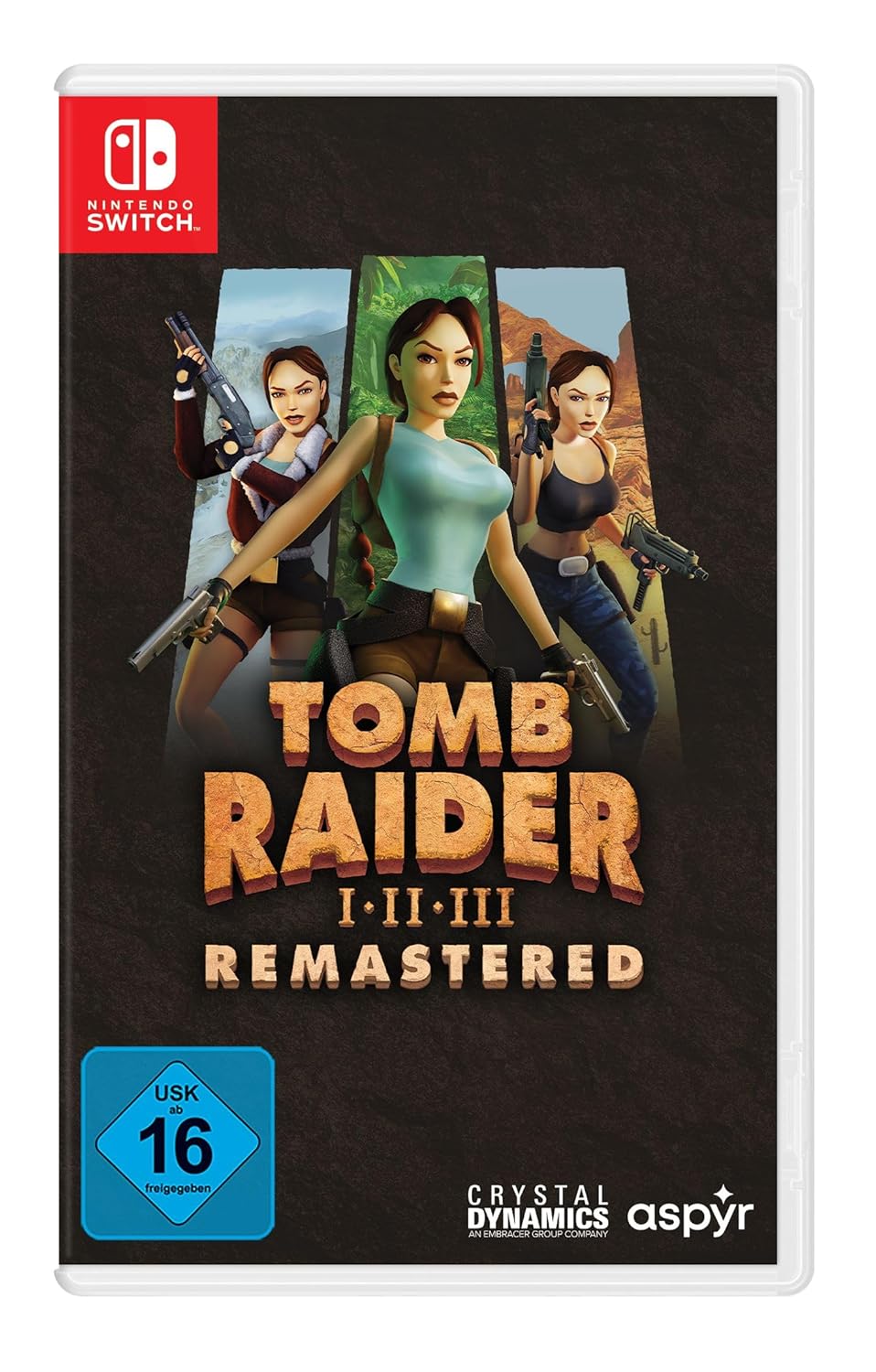 Detalle de Tomb Raider 1-3 Remastered Starring Lara Croft für Switch – die drei Original-Abenteuer in einer Sammlung